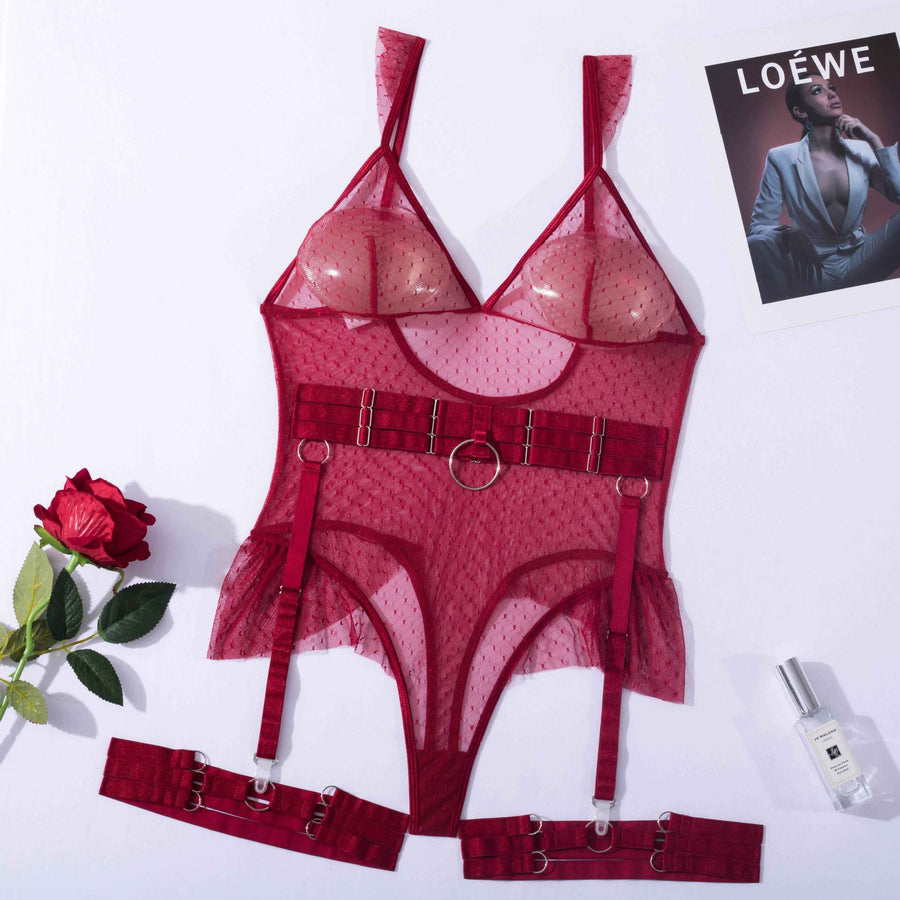 BODYSUIT WITH HARNESS