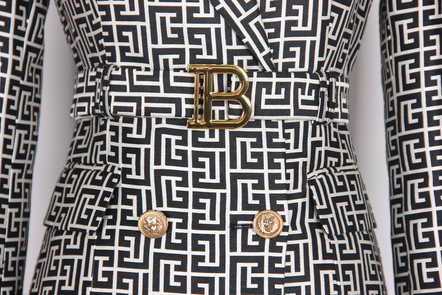 JACQUARD BLAZER DRESS