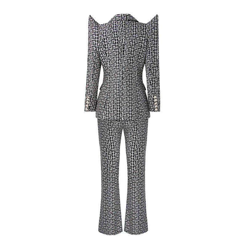 ENSEMBLE BLAZER + PANTALON DE LUXE