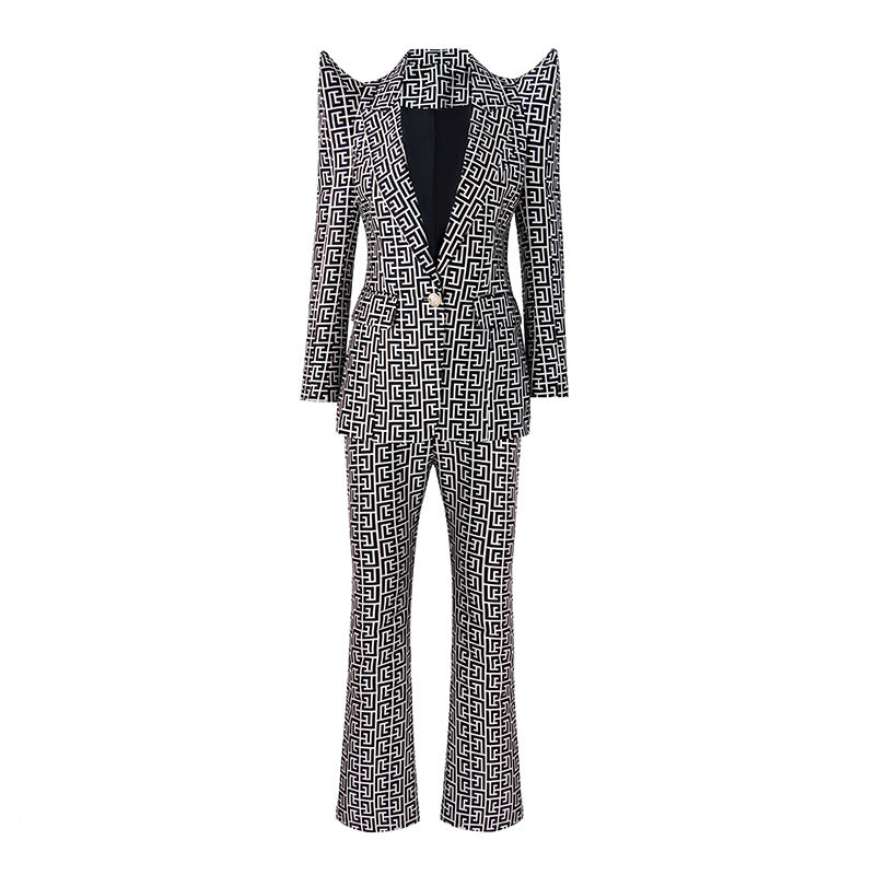 ENSEMBLE BLAZER + PANTALON DE LUXE