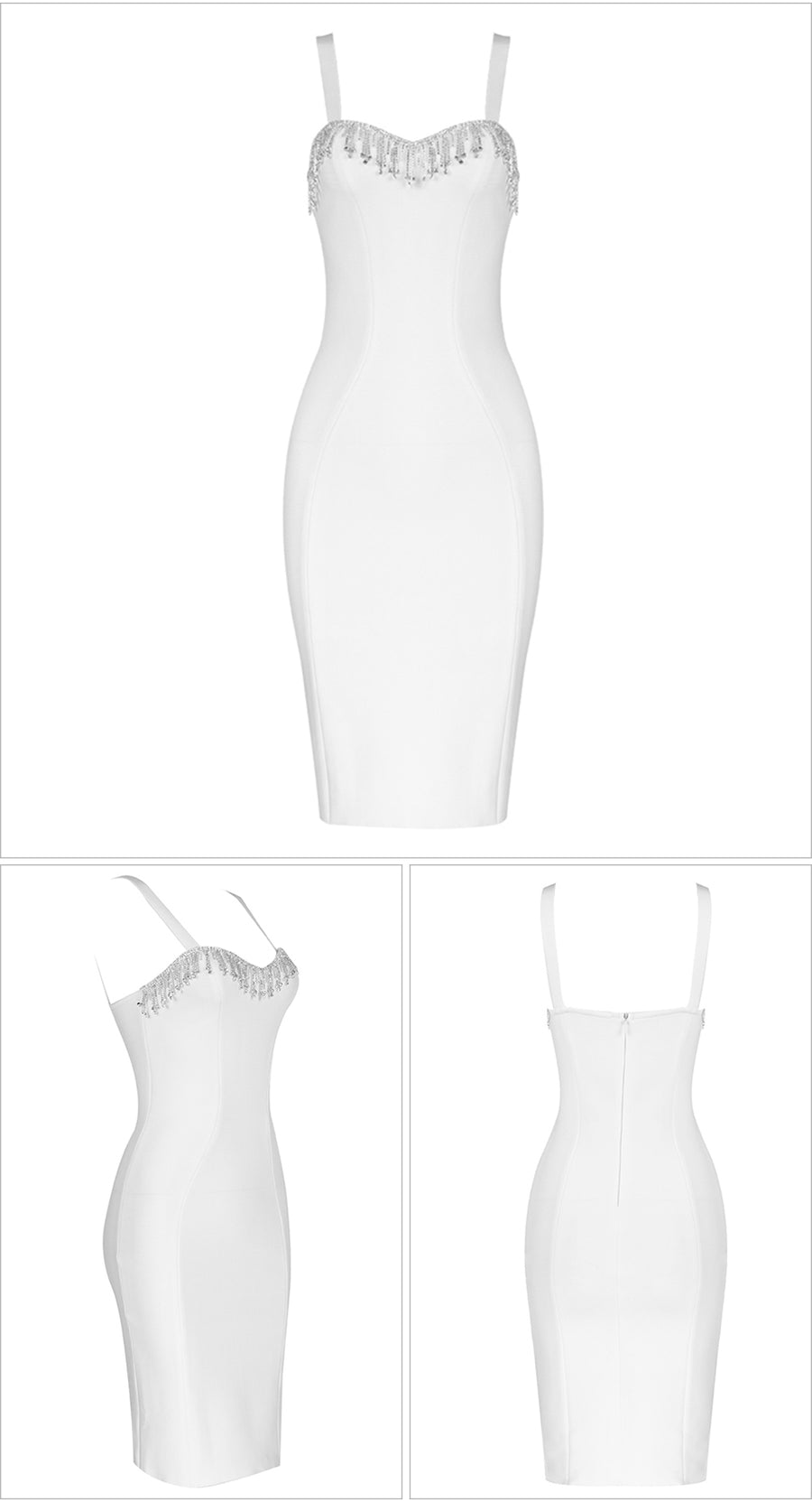 DIAMOND STUDDED BANDAGE DRESS