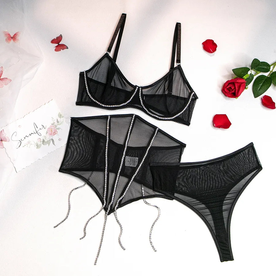 ENSEMBLE CORSET  3 PIECES