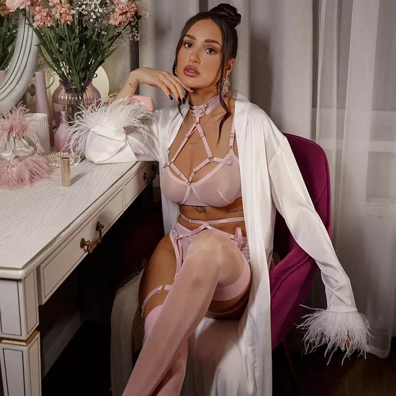ENSEMBLE LINGERIE ROSE