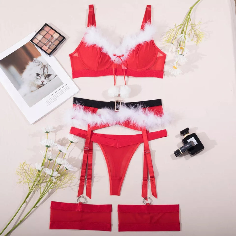 CHRISTMAS LINGERIE SET