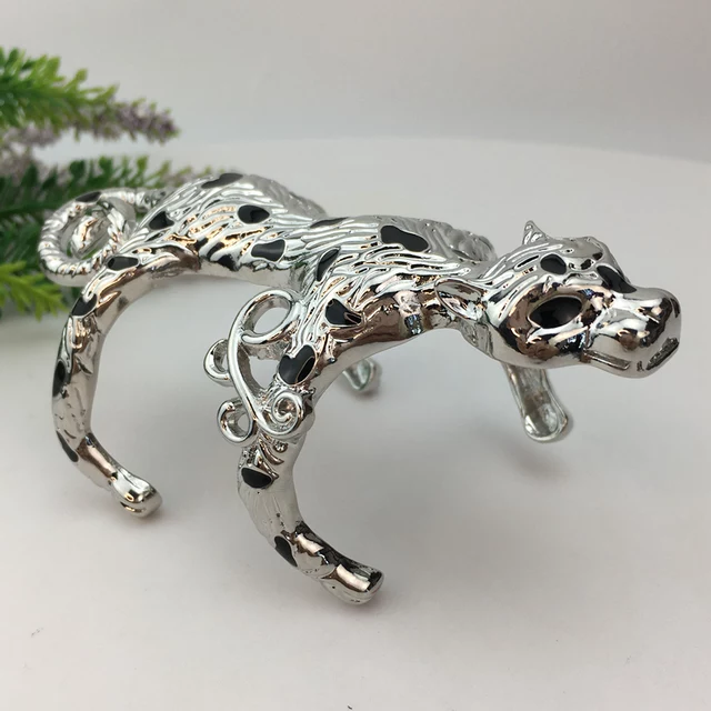 LUXURY ITALIAN GOLD LEOPARD BRACELET