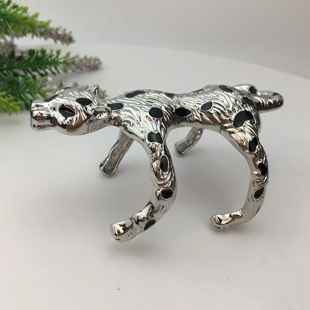 LUXURY ITALIAN GOLD LEOPARD BRACELET