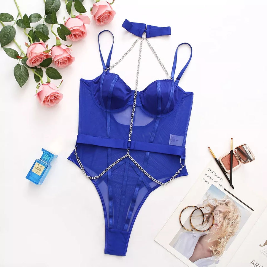 CHAIN ​​CREW NECK BODYSUIT