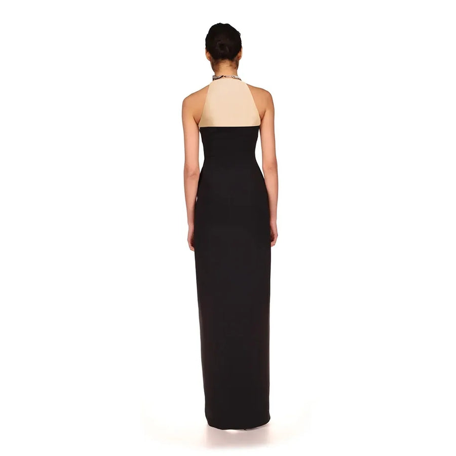 LUXURY BANDAGE DRESS WITH LIZARD SLIT