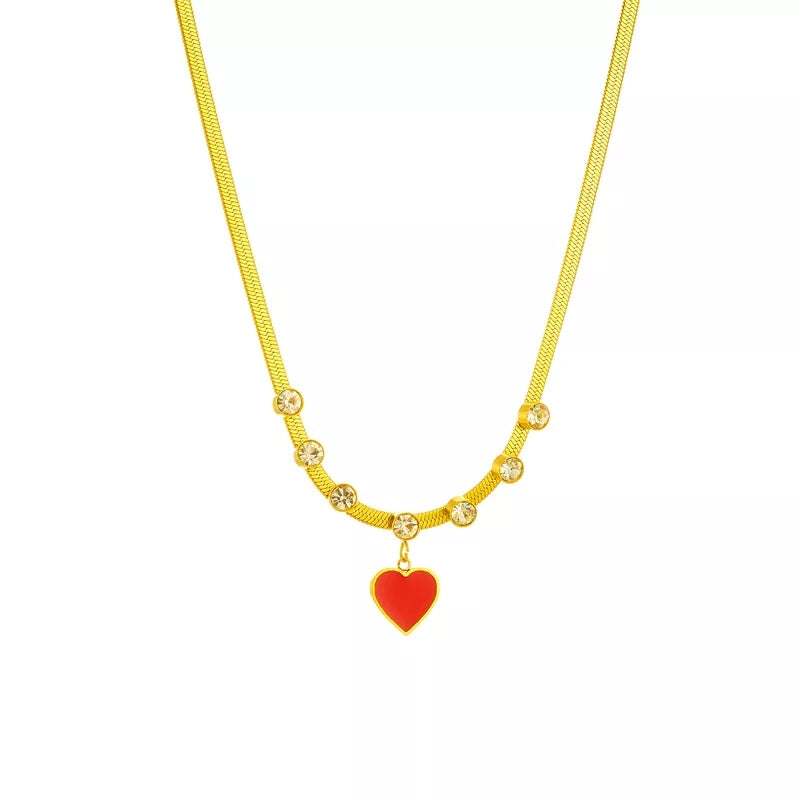COLLIER COEUR EN ACIER INOXYDABLE