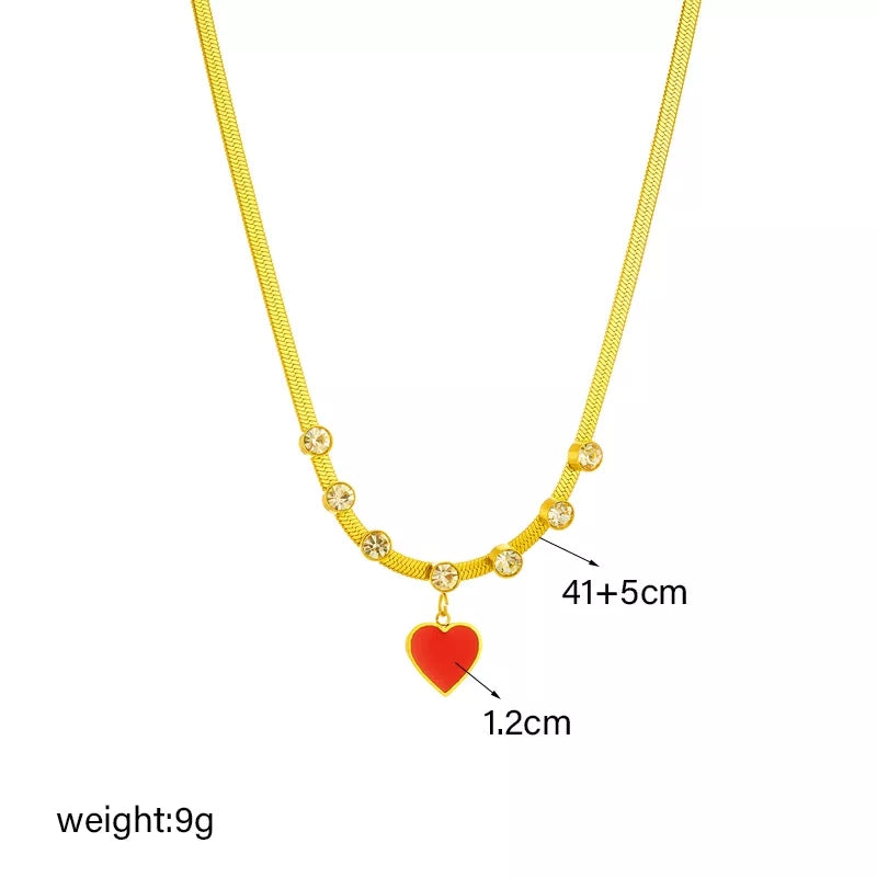 COLLIER COEUR EN ACIER INOXYDABLE