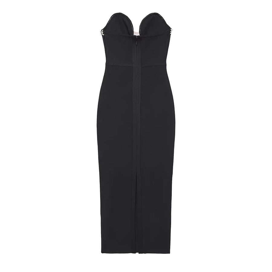 STRAPSLESS BANDAGE DRESS