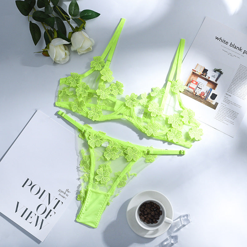 ENSEMBLE  EN DENTELLE BRODÉE