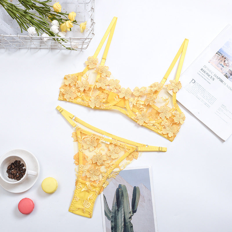 ENSEMBLE  EN DENTELLE BRODÉE