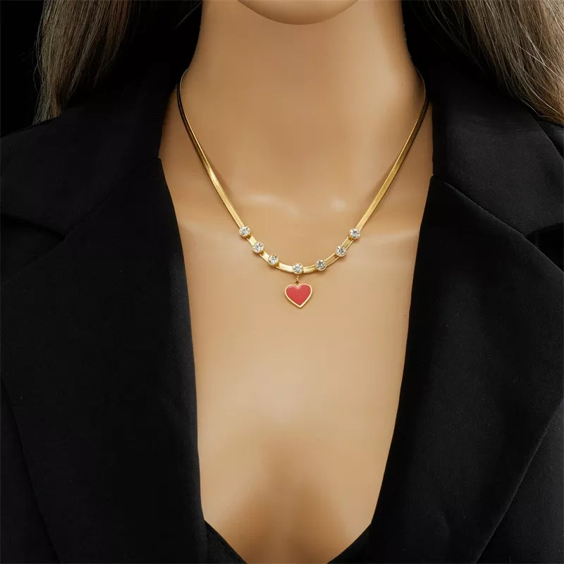 COLLIER COEUR EN ACIER INOXYDABLE