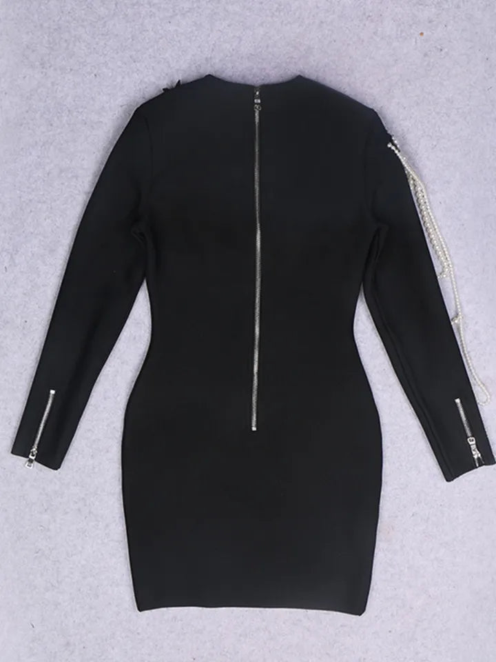 LUXURY PEARL BANDAGE DRESS